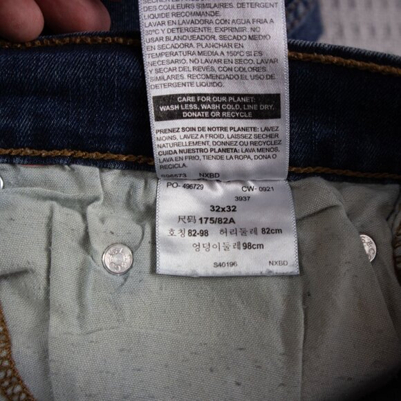 Levi's S37 Slim Denim Jeans 32x32 - Picture 6 of 9